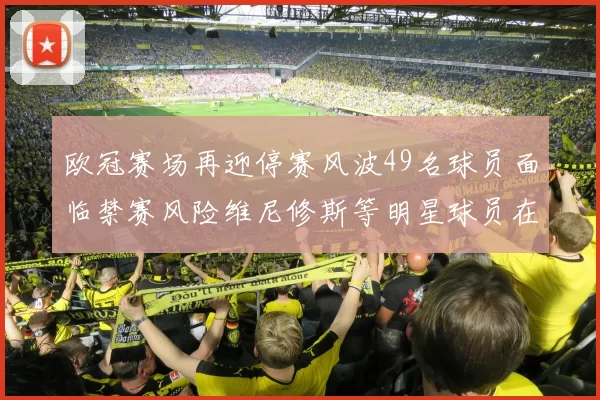 欧冠赛场再迎停赛风波49名球员面临禁赛风险维尼修斯等明星球员在列