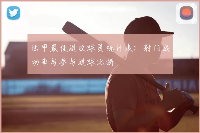 法甲最佳进攻球员统计表：射门成功率与参与进球比拼